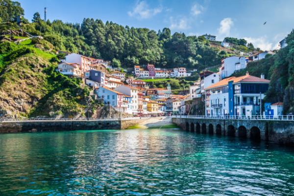 A hire-car can get you to little towns like Cudillero, Asturias.